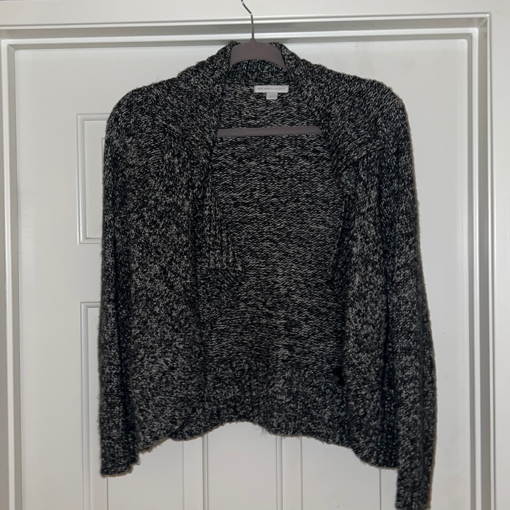 Grey knit sweater